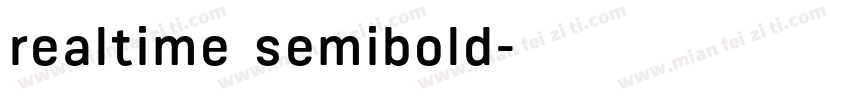 realtime semibold字体转换